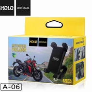 Holo A-06 ที่จับโทรศัพท์ติดก้านกระจกสำหรับรถมอเตอร์ไซค์ Motorcycle Phone Holder (แท้100%)
