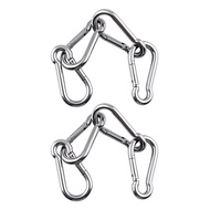 8Pcs M6 Spring Snap Hooks Heavy Duty Stainless Steel 304 Swing Set Accessories Fit for Gym,Camping,T