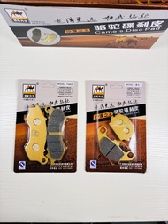 ชิ้นส่วนเบรกคาร์บอนเซรามิกคุณภาพระดับ FF สำหรับรถจักรยานยนต์ Peugeot SF4QP150T-C Django ชิ้นส่วนอะไห