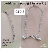 3729 NORI BRACELET PLAIN GLASS GENUINE SILVER S925, GTD 116, GTD 02 GTDGB