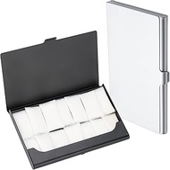 2 Packs Metal Cans for Zyn | All-White Pouch Case | Gum | Caffeine Pouches Container | Aluminum Meta