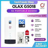 OLAX G5018 5G MODEM MODIFIED WIFI6 CAT22 CPE 4G LTE BYPASS UNLIMITED HOTSPOT TS9 EXTERNAL PARABOLIC ANTENNA