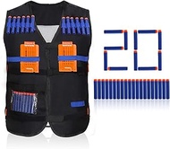 Elite Nerf,Nerf Weste Kinder,Nerf Weste,Nerf,Nerf Elite 2.0 Kids Childrens Elite Vest for Gun Series Black