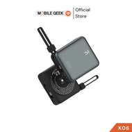 Ukiki CCC&มอก. Powerbank รุ่น K06 10000mAh 3-in-1 PD22.5W Wireless 15W สายในตัว ขนาดกะทัดรัด