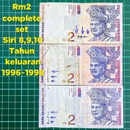 (A314) Rm2 siri 8,9,10 duit kertas lama duit syiling lama sing aisyah sing tepi aisyah kedai duit la