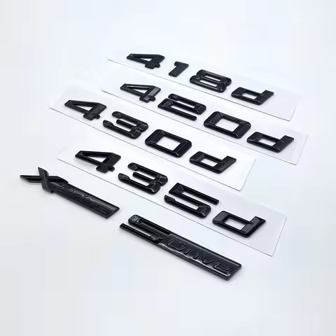 Old Glossy Black Letters 420d 425d 428d 430d 435d 440d Logo Trunk Emblem Styling Decals For BMW 4 Se