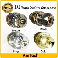 ANITECH Tubular Knob Cylindrical Cylinder Door Lock Tombol Pintu Tombol Pintu Bilik Rumah