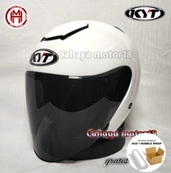 HELM KYT KYOTO SOLID PUTIH|HELM HALF FACE ORIGINAL KYT