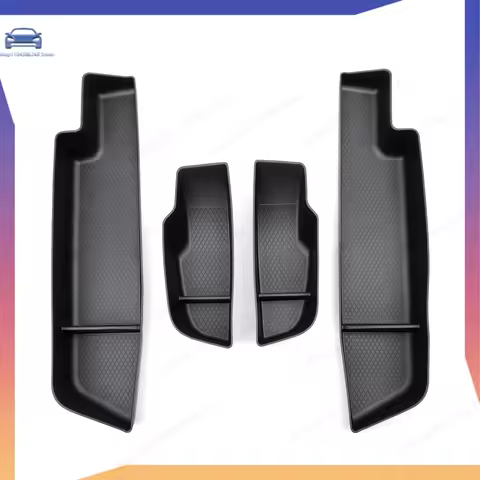 Audi Q4 Door Organizer For Audi Q4 E-tron Door Side Storage Box TPE Front Rear Door Handle Organizer