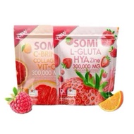 น้ำชง Somi C-Brink Collagen Vit-c & L-Gluta HAY Zine บำรุงผิว เล็บ ผม สายตา  30 ซอง