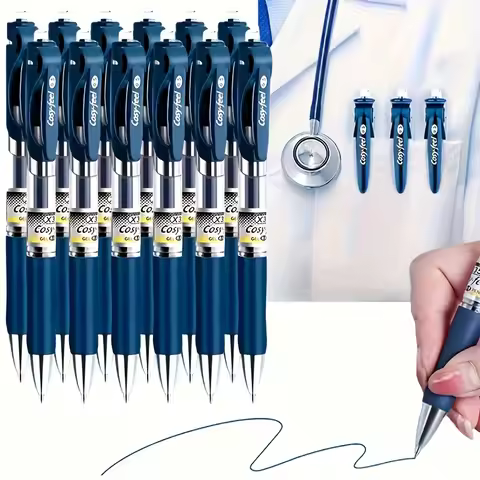 13-Pack Medical Gel Pens with Blue-Black Ink Refills, Medical Prescription Pens, Ink Blue Nurse Retr