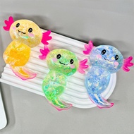 Gilter Axolotl Squishy Stress Reliever Toy Glitter Fidget Toys Cute Malt Sugar Axolotl Toy