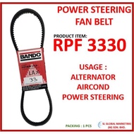 BANDO FAN BELT RPF 3330 FOR AIRCOND/ALTERNATOR/POWER STEERING