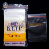 PLASTIK KLIP 12x8 ZIP LOCK | PLASTIK KLIP Uk 12x8 isi 100 pcs