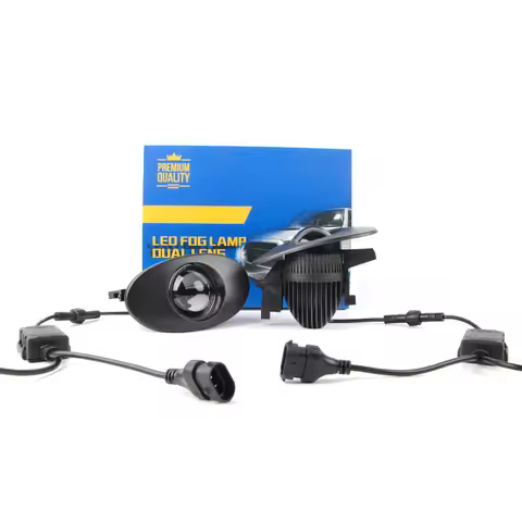 1 pair 12V H11 led Fog Lamp bi led projector lens High low light 6000K light 2 Inch Fog Lamp light b