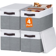 Large Wardrobe Storage Basket, Storage Basket with Lid, Bedroom, Family, Dormitory, Wardrobe Storage