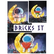 Lele Astronaut Spaceman Nano Block Bricks with LED Light