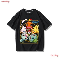 ลายการ์ตูนterdiny โปเกมอนเสื้อยืดถักฤดูร้อน เสื้อยืดเสื้อยืดโปเกม่อนPokemon T-shirtT-shirtPokémon Su