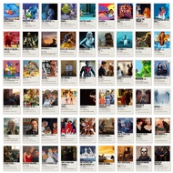 4 Design Sets Movie Poster Stickers (100Pcs Total) | Trendy Decor for Mobile Phone Cases, Skateboard