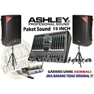 Paket Soud System Ashley 15 Inch Hero15A Mixer 12 Channel Original Terbaiikk