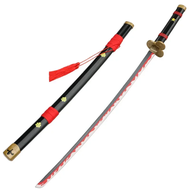 {tygkjgk} Cosplay Newest Roronoa Zoro 41inch Katana Role Playing Anime Enma Bamboo Assembled Sword 1