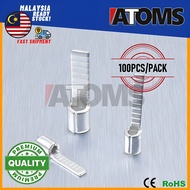 ATOMS DBN Non Insulated Blade Terminal Flat Pin Lug Copper Lug Cable Lug DBN Terminal connector (100