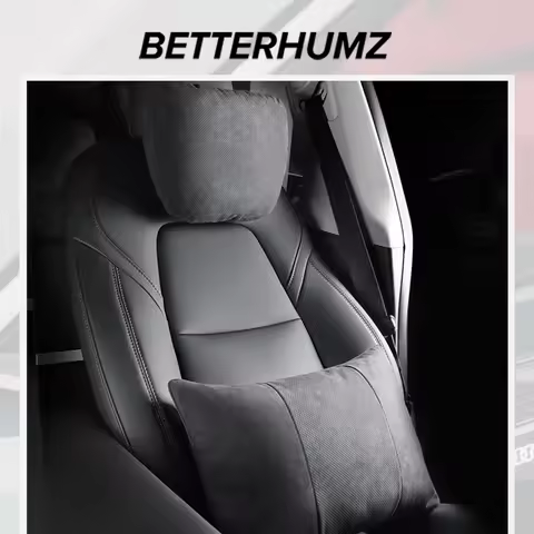For Audi A7 A6 C6 A4 A5 A3 8y S3 Q5 Q7 TT Make of Alcantara Lumbar Support Headrest Neck Pillow Cush
