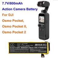 Cameron Sino 800mAh Action Camera Baery HB3 for DJI Osmo Pocket, Osmo Pocket II, Osmo Pocket 2