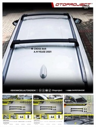 Crossbar / Cross bar Otorack Jepit roof rail PALANG ATAP MOBIL KAKI BAGASI ATAS PELENGKAP BAGASI AT