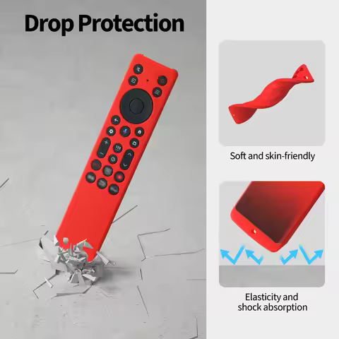 Silicone Case for 7.2X1.6 inch TCL RC813A TV Remote Control Compatible with 2025 LG QM6K Series Remo