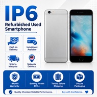 IP6 Refurbished Used Smartphone 16GB 32GB 64GB 128GB Second Hand Phone Malaysia Delivery COD Install