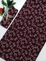 KAIN BATIK - KAIN BATIK CAP GARUTAN - Kain BATIK WARNA MERAH MAROON - KAIN BATIK KATUN HALUS - KAIN