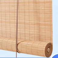 Bamboo Curtain Roller Blind Home Balcony Sunshade Curtain Homestay Tea Room Office Partition Curtain