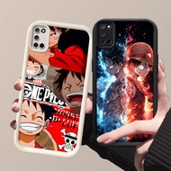 GK-65 One Piece Luffy LOVE Silicone black white Casing for OPPO A74 F19S A72 A55 A94 A52 F19 A92 A95