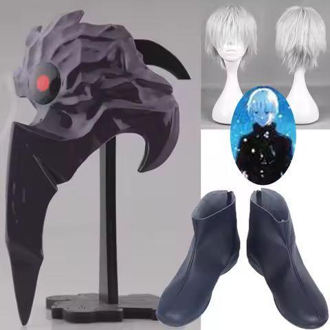 Anime Tokyo Ghoul Kaneki Ken wig Cosplay Mask Kaneki Ken Centipede Form PVC Eyewear Fancy Best Gift 