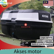 Akses motor ♒Motor GSB Box 47L Motorcycle Givi Top helmet Box Trunk Motorsikal Kotak motorcycle acce