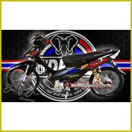 ◊ ◿ ◫ Honda Wave 100 Decal Sticker ( Jrp Design )