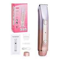 ForeverLily เครื่องโกนหนวดสำหรับผู้หญิงแบบ2-IN-1เครื่องที่กำจัดขนขนบนใบหน้าแบบไม่ใช้ไฟฟ้าไร้สายแบบเป