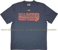 Under Armour 訂製 美國 海軍陸戰隊 MARINE USMC T恤 寬鬆版 M號