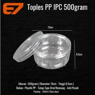 PP IPC Plastic Jar, Shatterproof Thread Type, 500gram Cake Tin Jar Food Container