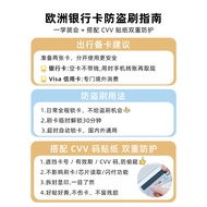 C cvv Code Sticker Overseas Anti-theft Swipe Card Holder European Travel Handy Tool VISA Security Co