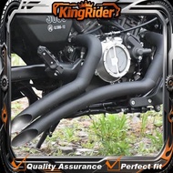 【Supreme quality】QJMOTOR SRV 250V300S Modified VH Angled Exhaust Pipe Accessories Dual Outlet with D