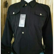 Jaket Almamater Hitam Polos Pria dan Wanita Size L, XL