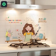 1F 30*90cm 60*90cm Kitchen Oil-proof Sticker Self-adhesive Waterproof Wallpaper .