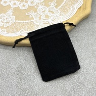 Flannel Bag Drawstring Black Jewelry Bag Jewelry Gift Seal Bag Drawstring Seal Flannel Bag _ zbm711.