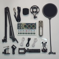 Combo Sound card K9 mobile và Micro BM 900 Chơi game thu âm livestream karaoke online pk dễ dàng bán