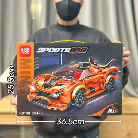 JIQILE Lego Compatible Pull Back RC Racing Car Building Blocks 320 Pcs Assembly Model Educational Id