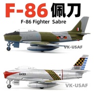 Aaa 100 1: Airlines F-86 Sabre Fighter Finished Military Aircraft Model Decoration Prod