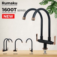 SUS 304 Stainless Steel Kitchen Sink Tap Water Tap Paip Singki Dapur Series 1600 Black