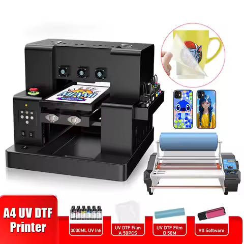 A4 UV Printer UV DTF Impresora A4 For Epson XP600 L805 UV DTF Transfer Film Printing Machine For Pho